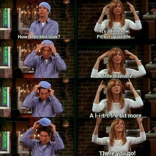 Rachel Mocks Ross's Style