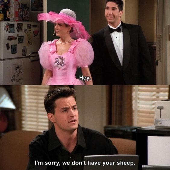 Chandler Pretends He's Talking To Bo Peep