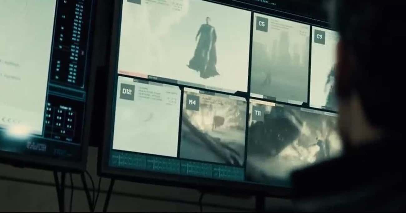 Bruce Wayne Studies Superman's Fights With Zod