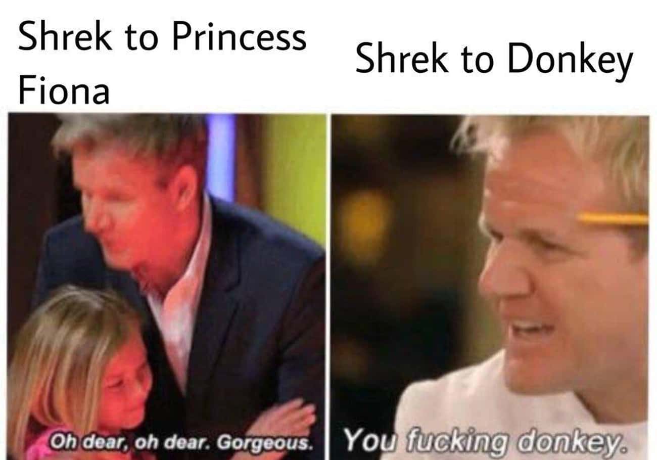 Shrek's Tone Depends On Who He Is Talking To