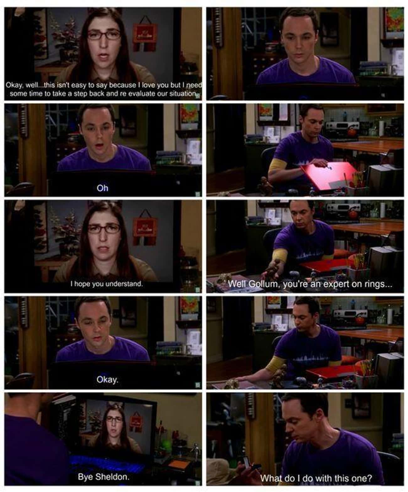 Amy Breaks Up With Sheldon Not Knowing He Wants To Propose