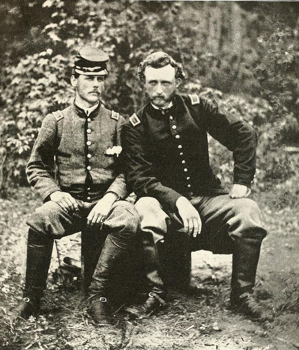 'Custer And A Wounded Prisoner,' Henry William Elson (1862)