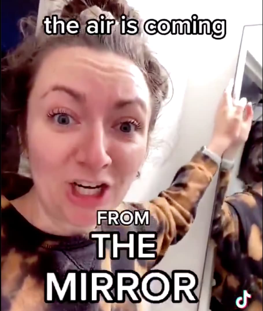 A NYC Woman Explores The Secret Room Behind Her Bathroom Mirror And It