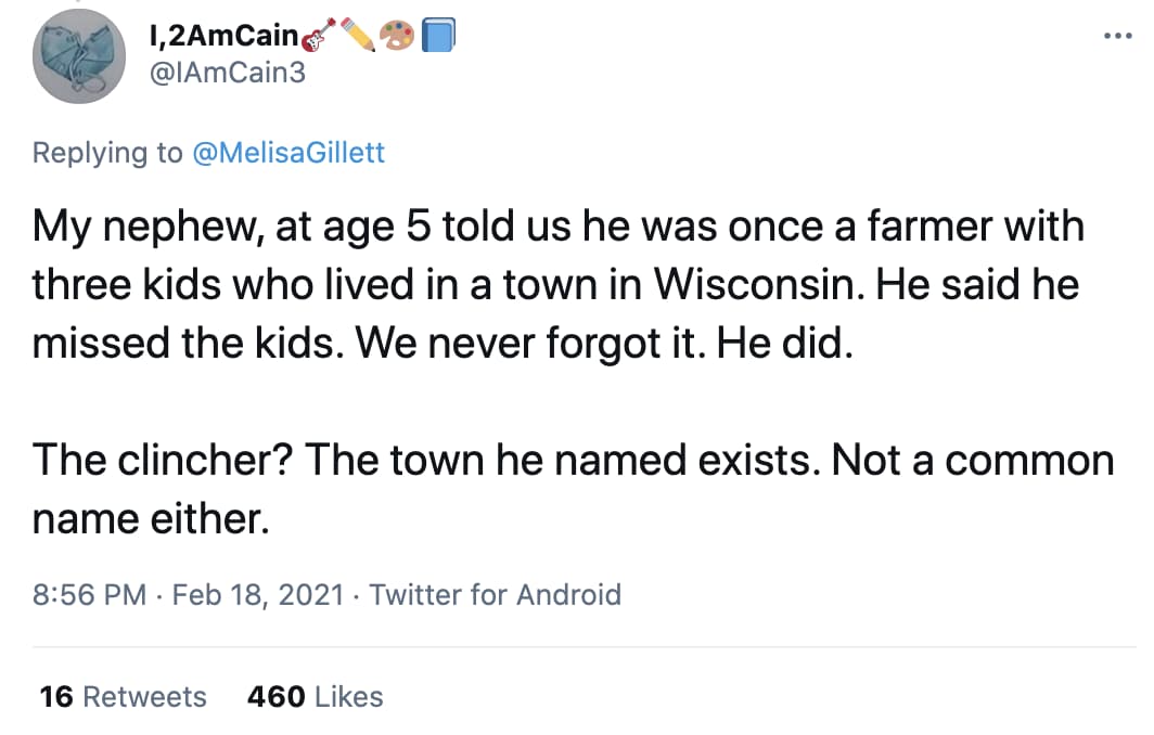 Farmer In A Past Life on Random Stories About Children With A Sixth Sense That Give Us The Chills