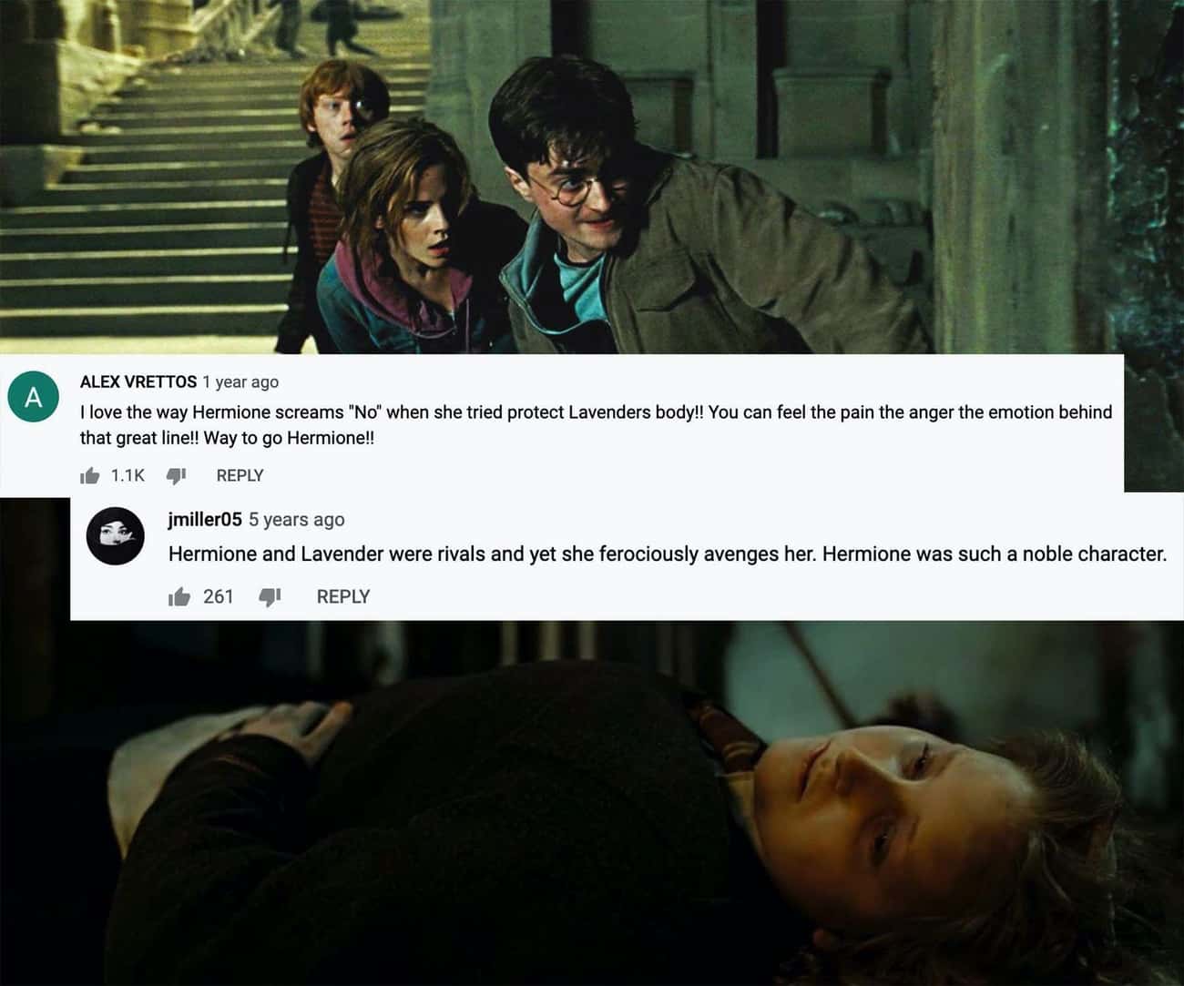 Reaction To Hermione Protecting Lavender