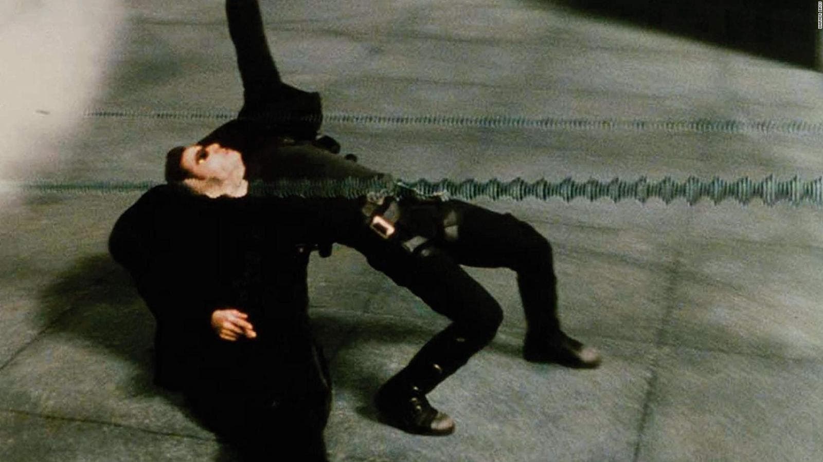 The famous Bullet Time effect Matrix