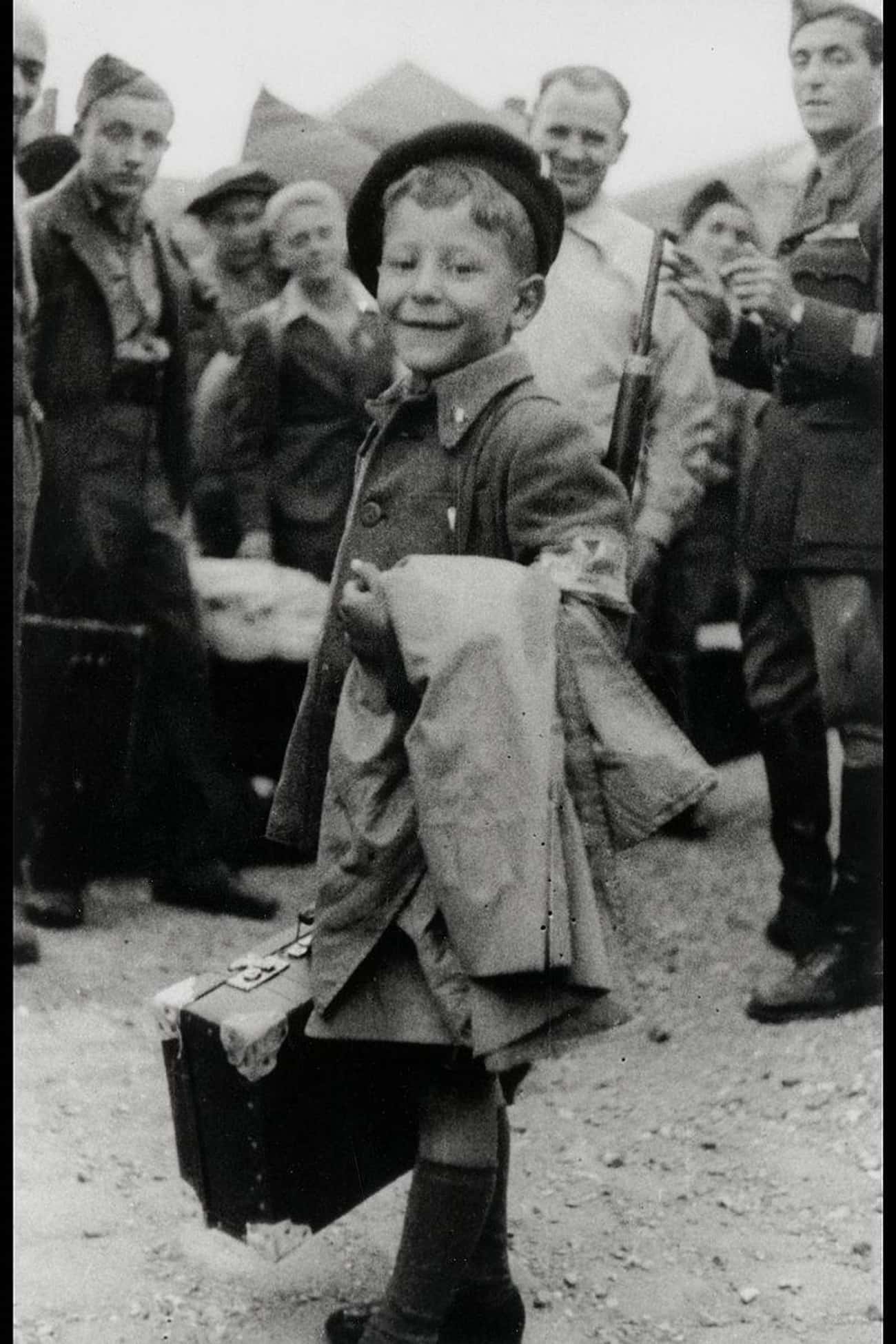 An 8-Year-Old Boy Leaving Buchenwald Camp