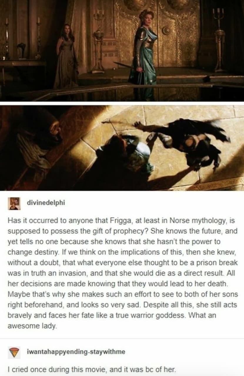Frigga, a true queen in Marvel