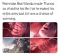 Wanda Versus Thanos on Random Fans Point Out Something About The Women Of Marvel We Never Noticed Before