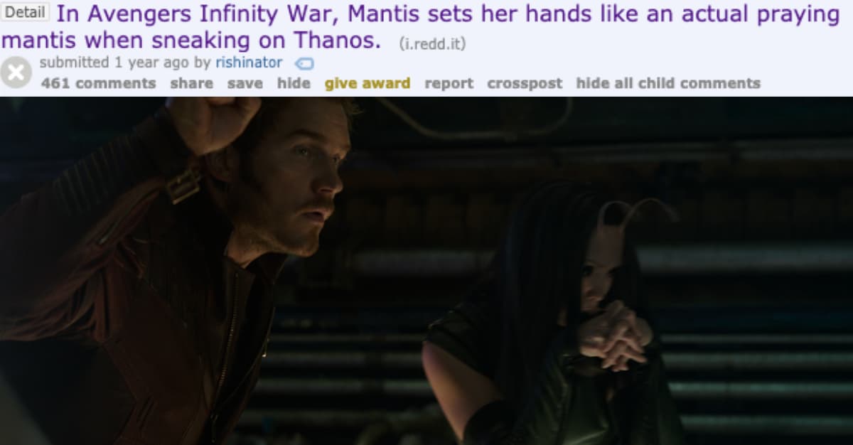 Mantis along with Star Lord in Infinity War MCU