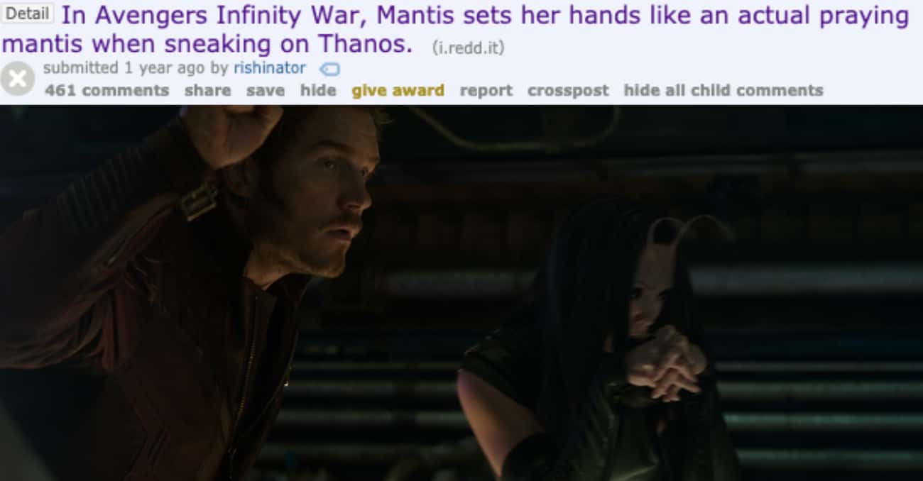 Mantis along with Star Lord in Infinity War MCU