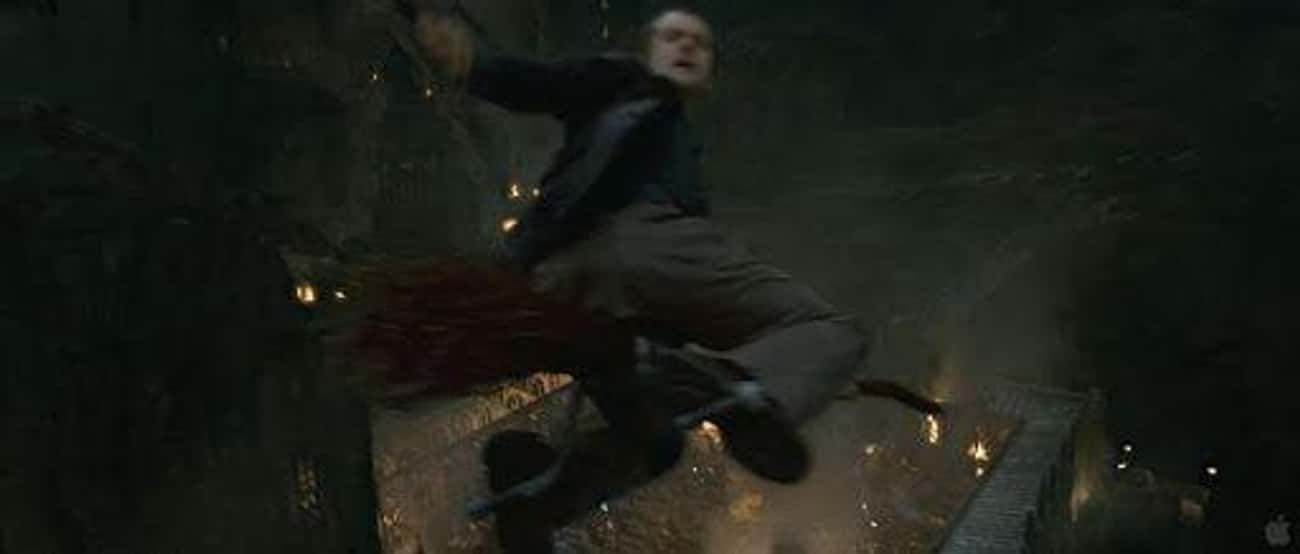 Oliver Wood Appears During The Battle Of Hogwarts