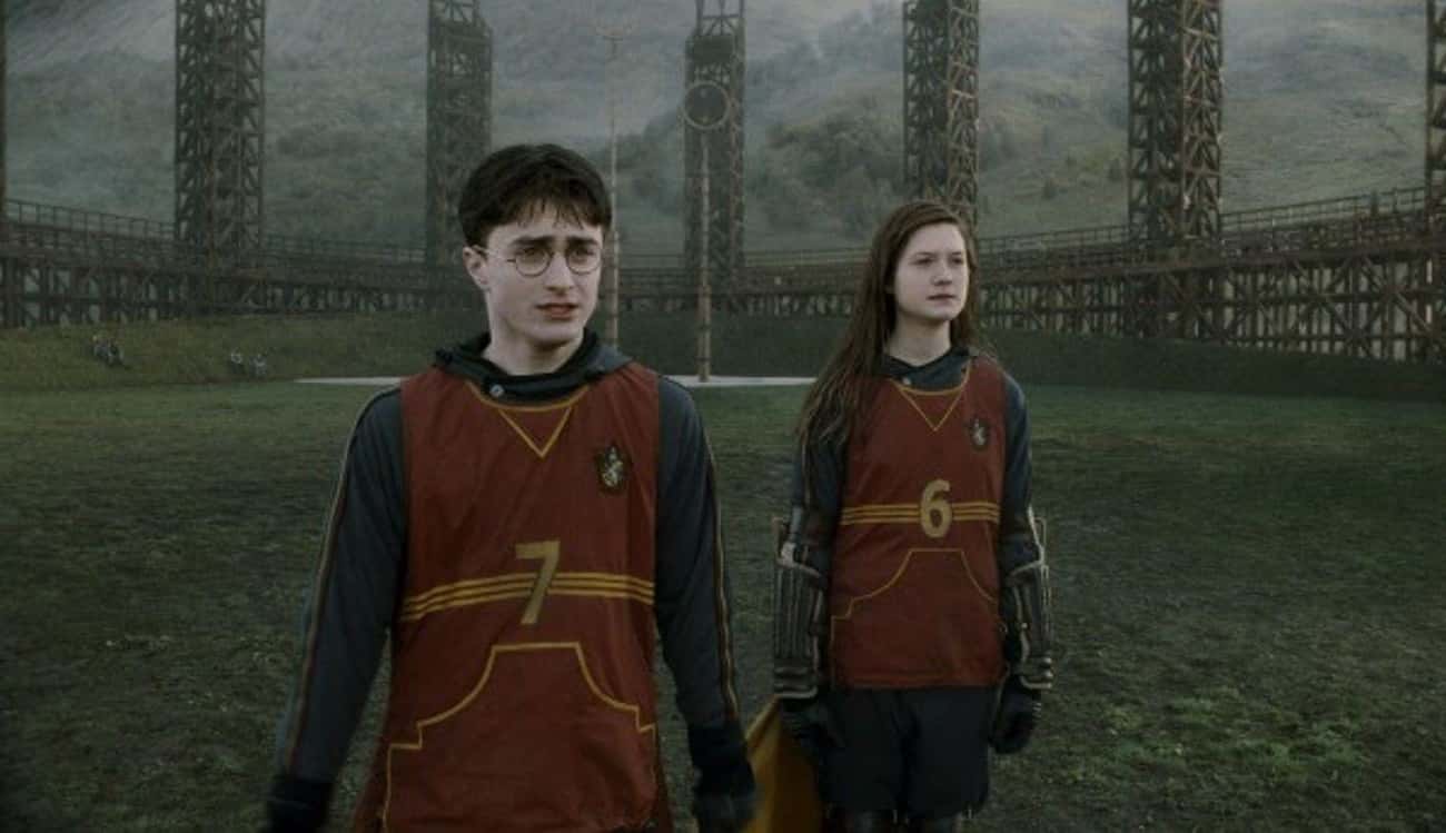 Movie Ginny Is A Substitute Quidditch Player; Book Ginny Is A Strong Athlete