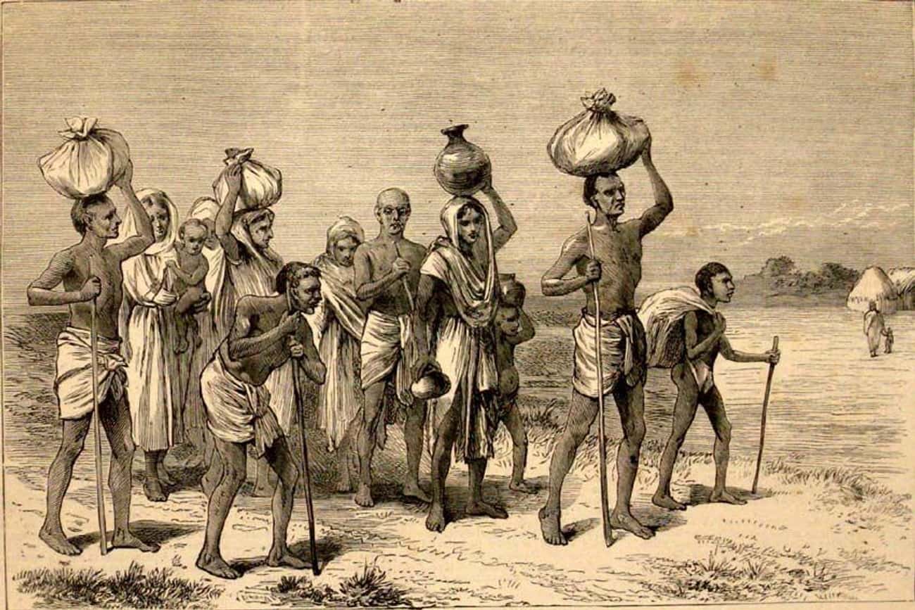 Империи голода. Голод в британской Бенгалии. Голодающие в британской Индии 1876-1878.
