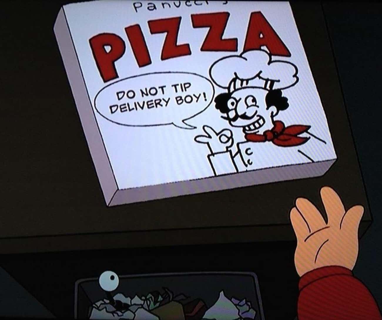 'Do Not Tip The Delivery Boy' In 'Futurama' 