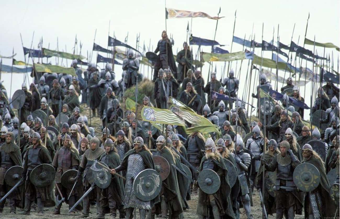 The Rohirrim Honor Fallen Elves At The Black Gate
