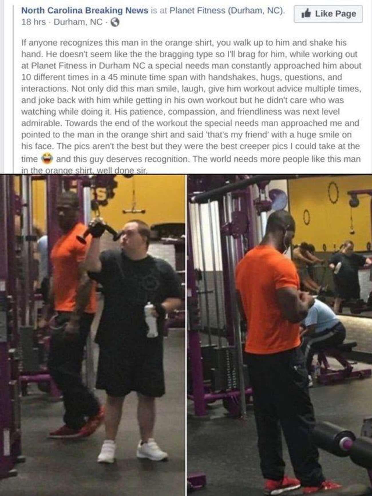 Estímulo de un extraño en el gimnasio