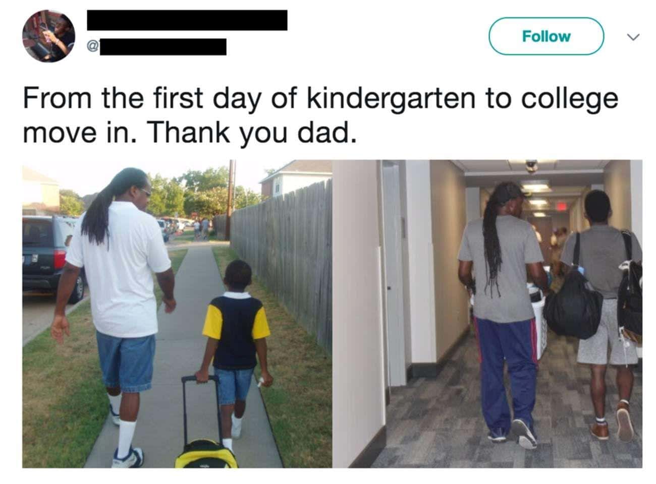 First Day Of Kindergarten To First Day Of College