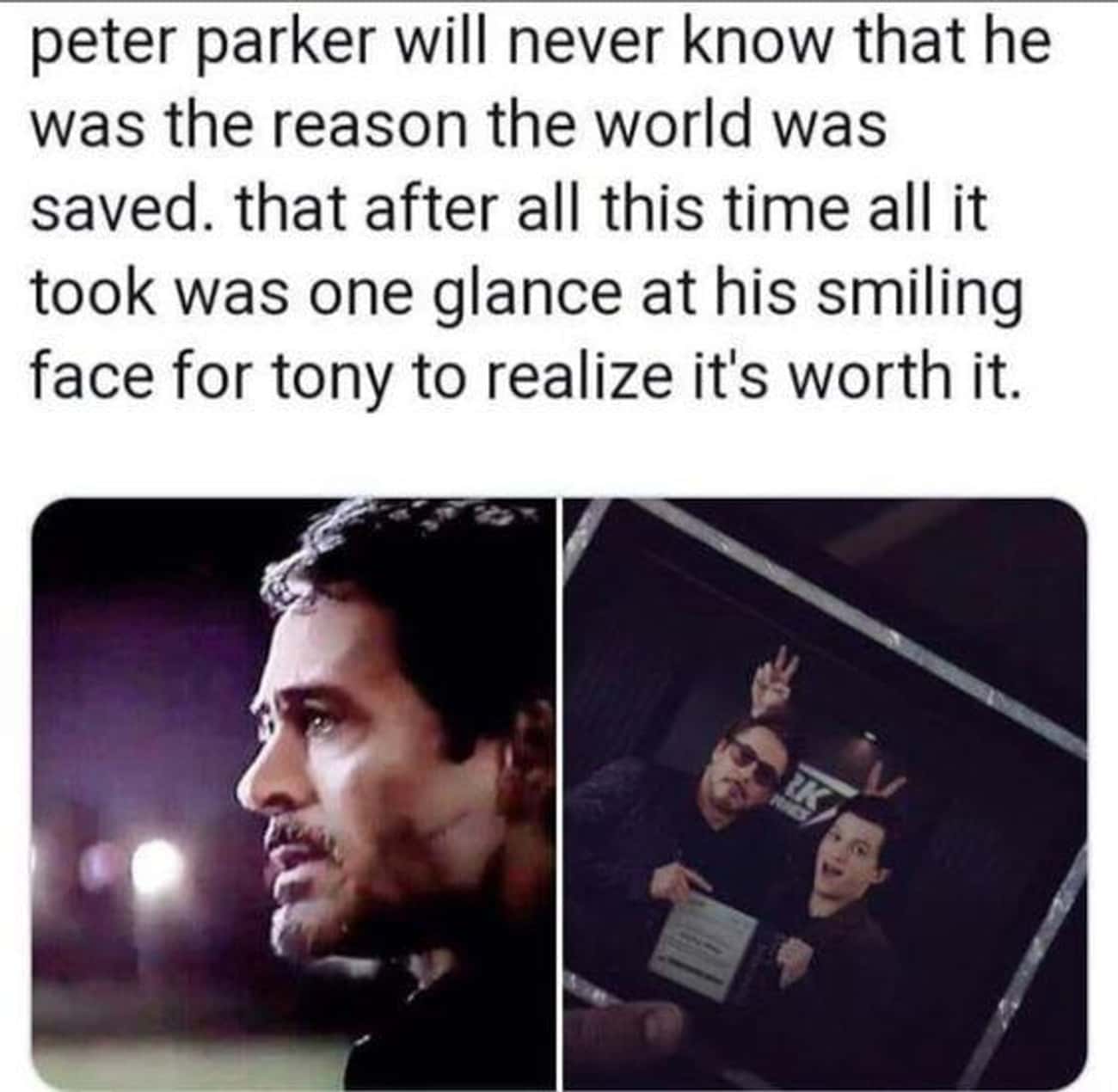 Tony Never Got To Tell Peter He Saved The Universe For Him