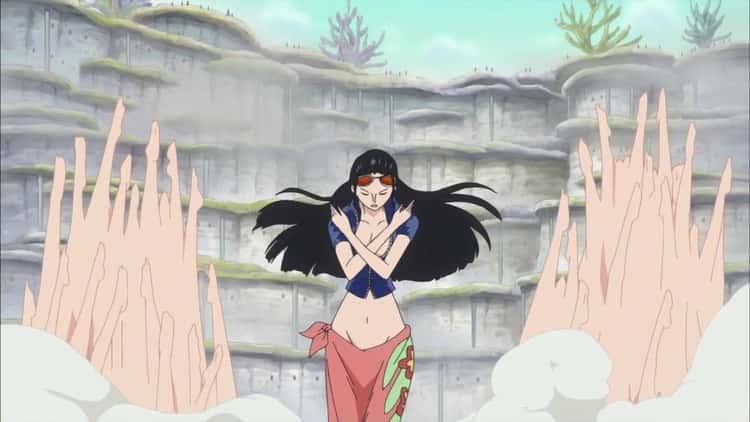 In which episode of one piece does Nico Robin becomes the strw