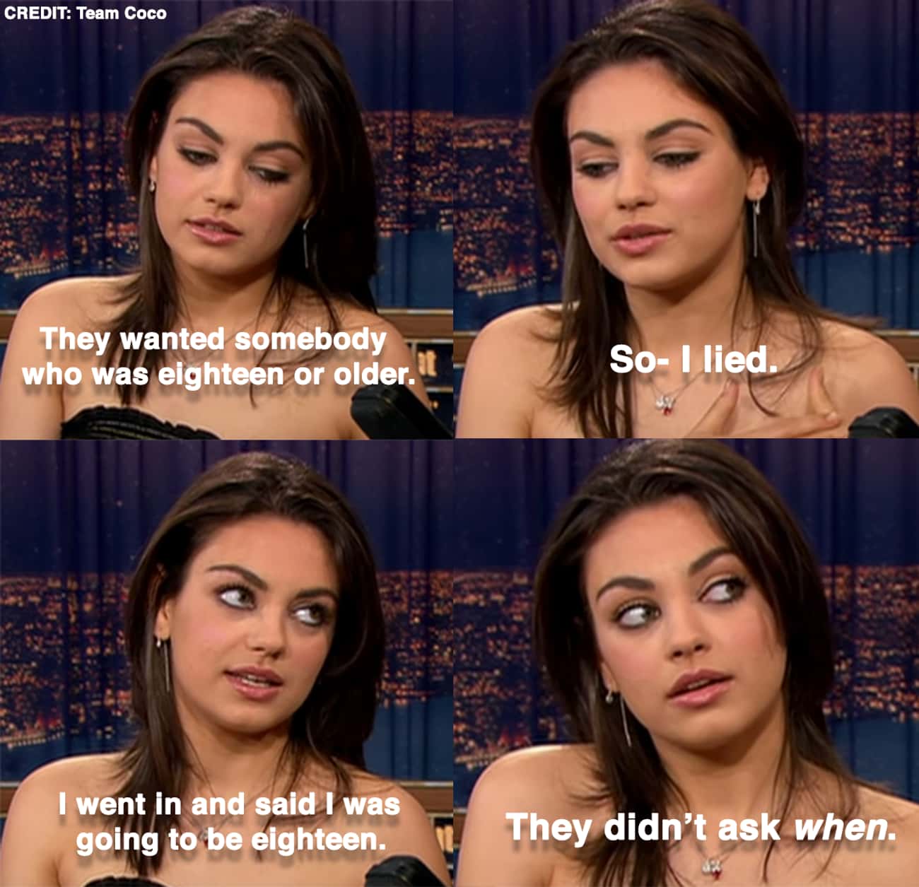 When Mila Lied And Said She Was Eighteen In Order To Audition For 'That '70s Show'