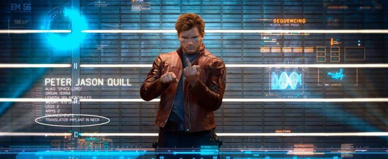 Quill Has A Translator In His Neck In 'GOTG'