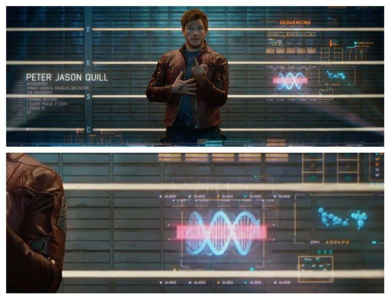 The Prison Intake Computer Notices An Anomaly In Quill In 'GOTG'