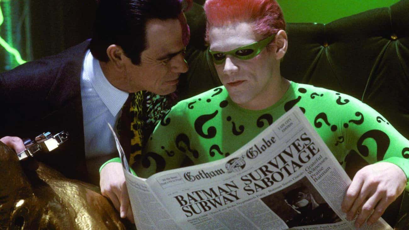 Carrey Wore Out His Welcome With Tommy Lee Jones On 'Batman Forever'