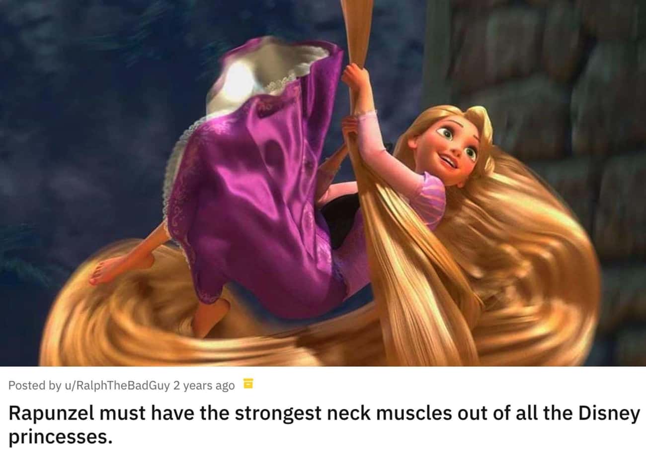 Rapunzel Has Muscles Of Steel