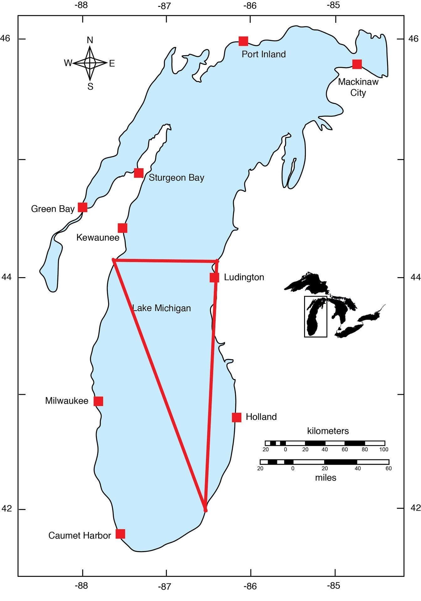 The Mystery of The Lake Michigan Triangle