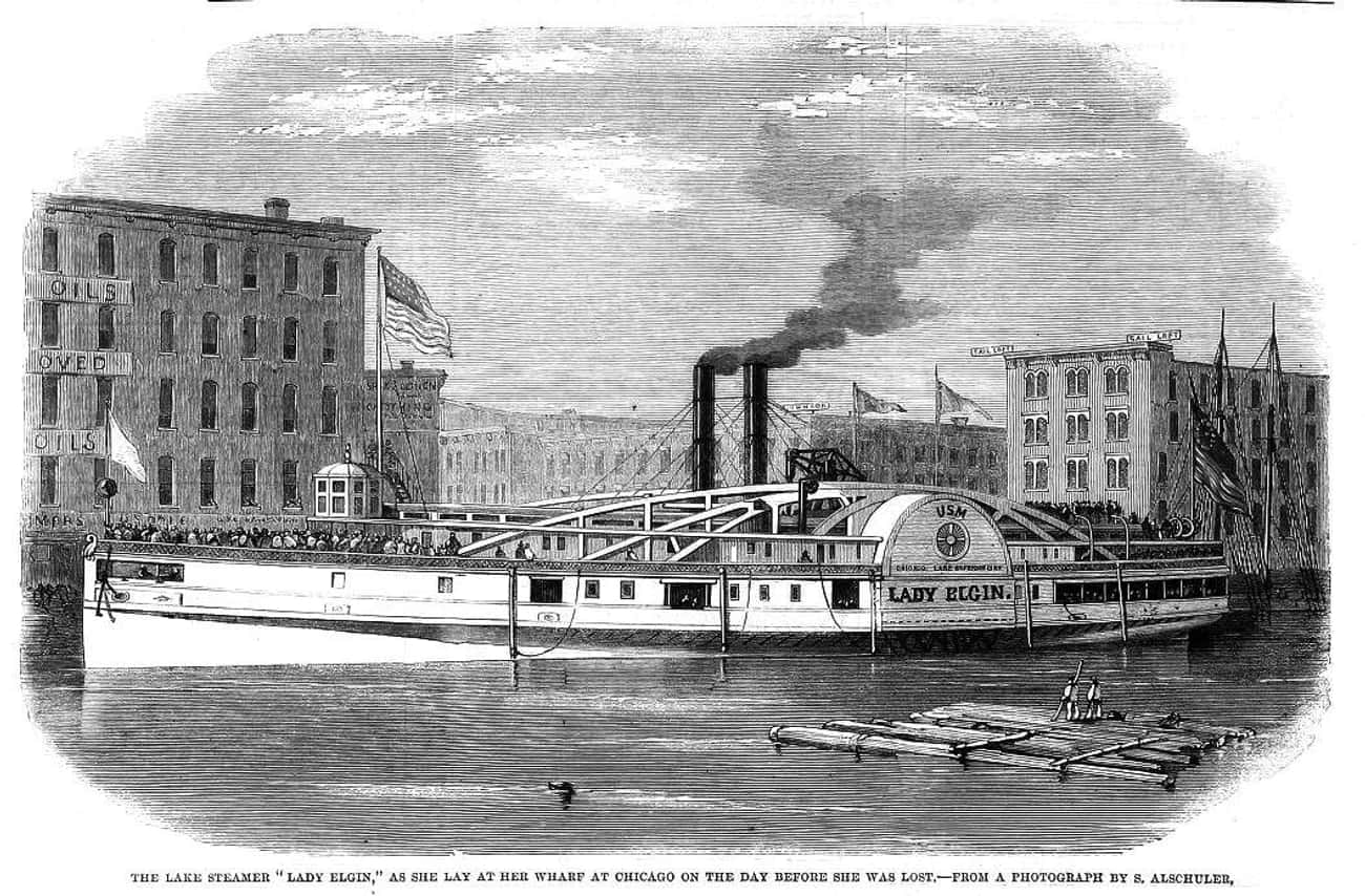 More Than 300 People Lost Their Lives When The Passenger Steamship 'The Lady Elgin' Sank In 1860