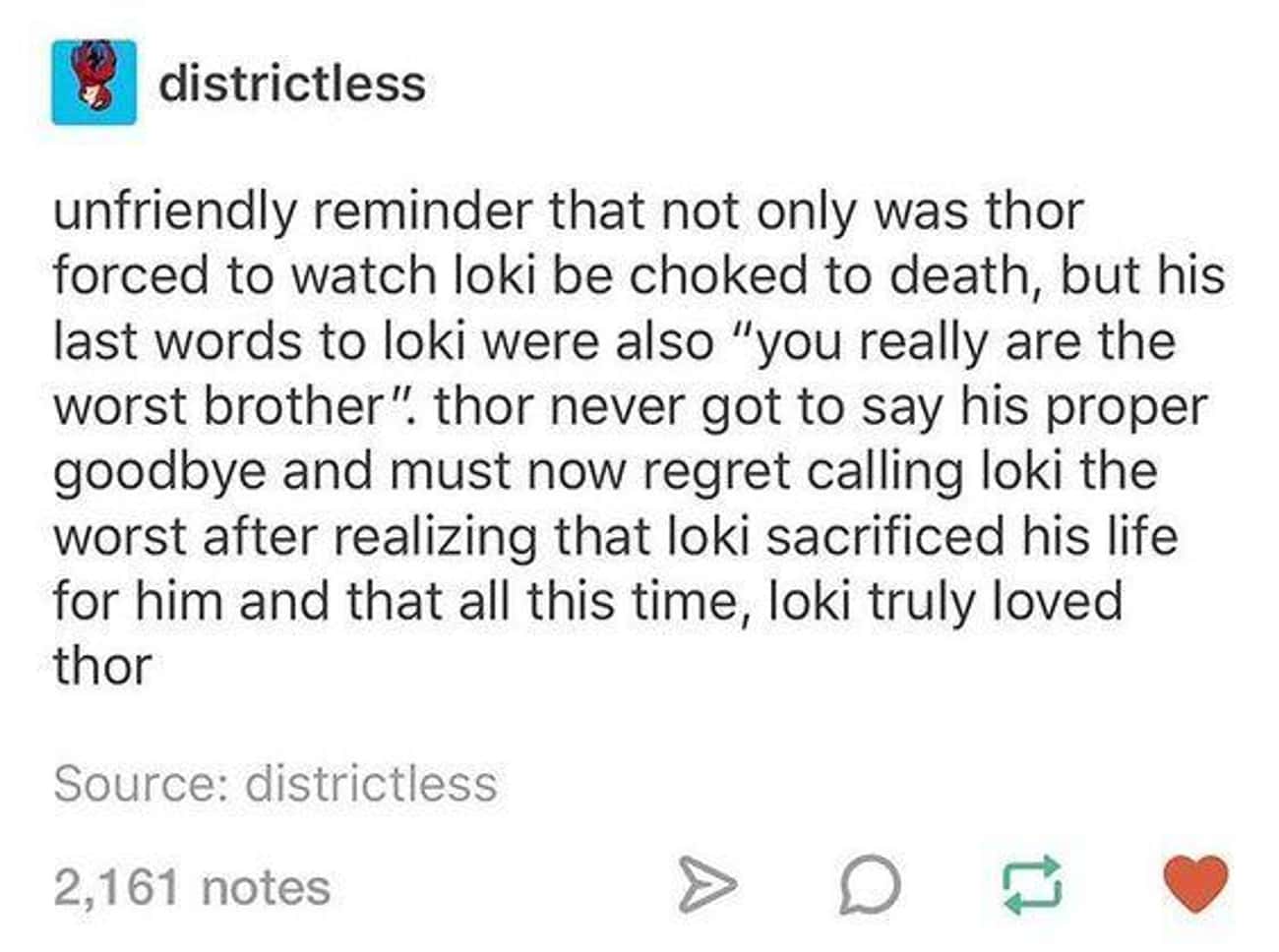 Thor Was Forced To Watch Loki Be Choked To Death 