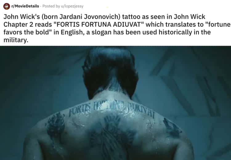 Fortis Fortuna Adiuvat  John wick tattoo, Tattoos, Tattoos with
