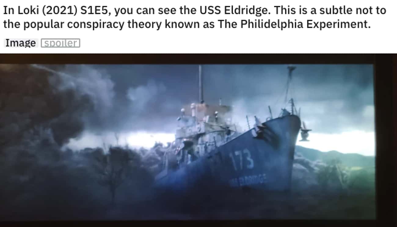 The USS Eldridge Can Be Seen
