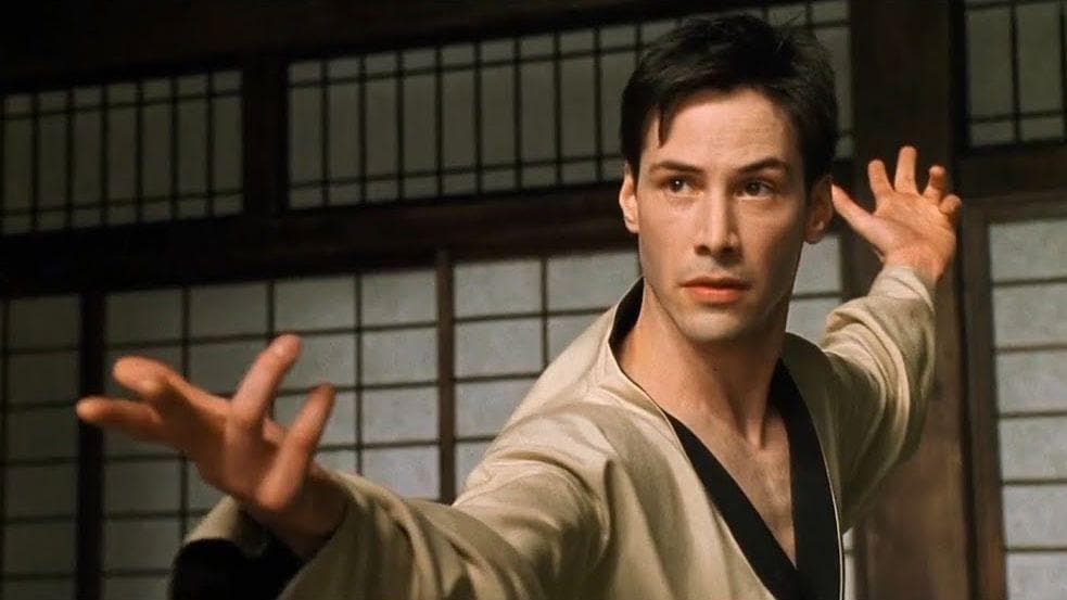 Reeves Had To Go Through Martial Arts Training For 'The Matrix' While Recovering From A Herniated Disc
