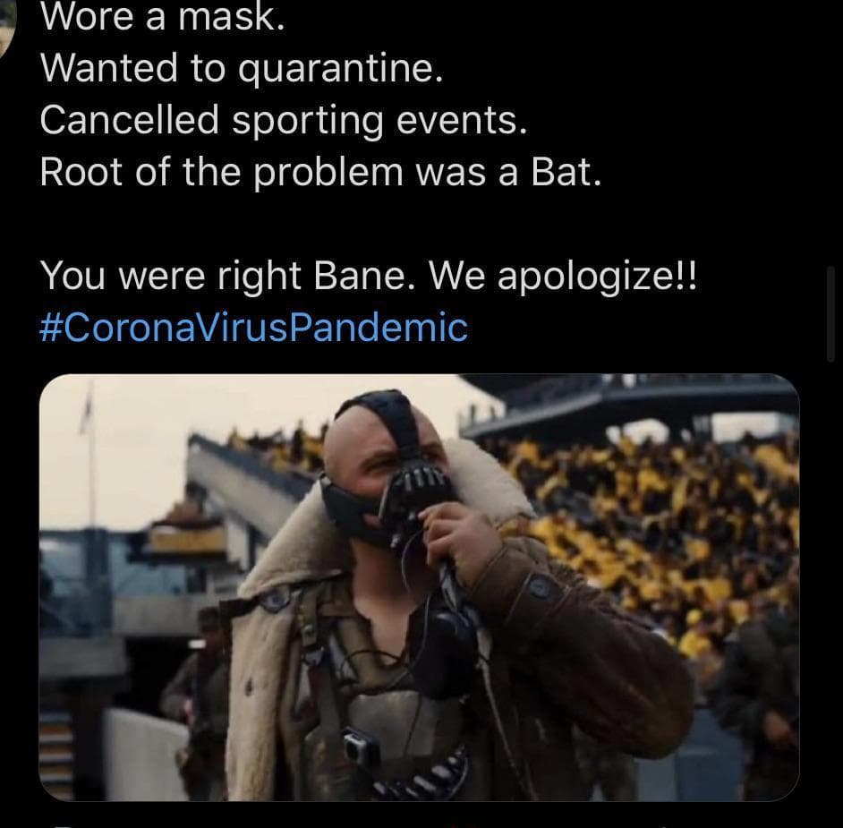 Bane: The actual Hero who followed Covid protocols