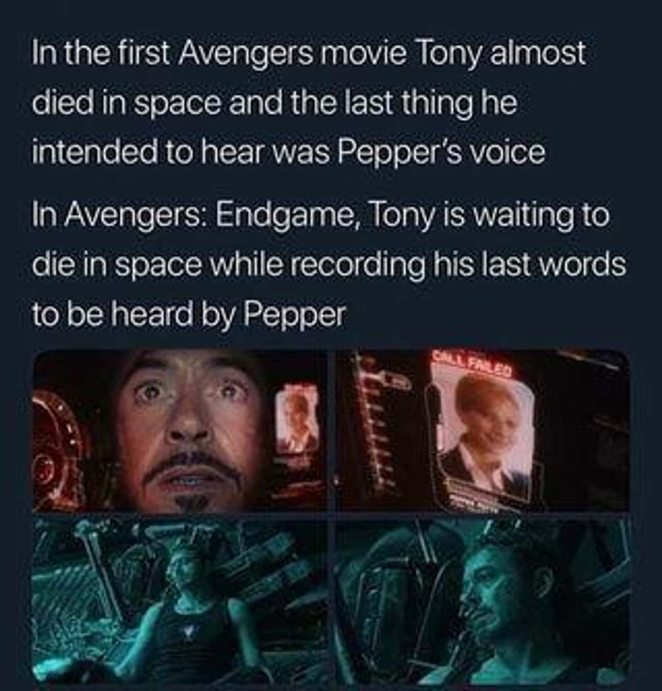 Tony was all about Pepper