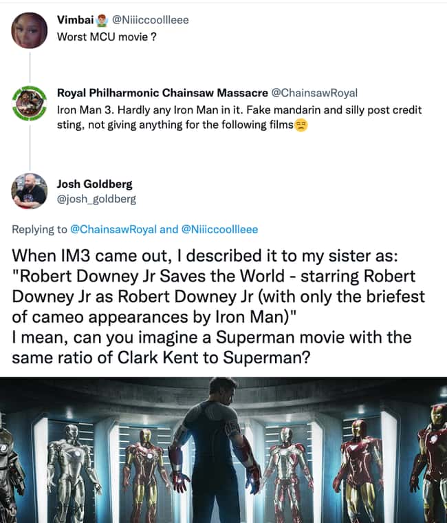 Lack of Iron Man in IM3