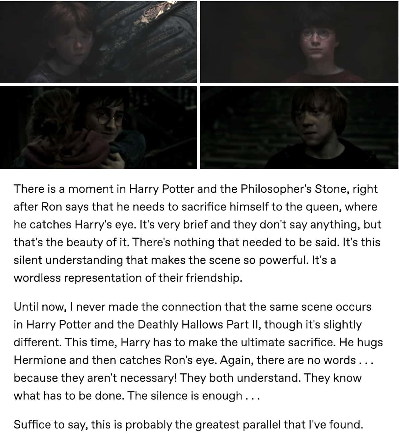 Harry And Ron Just Know Each Other So Well