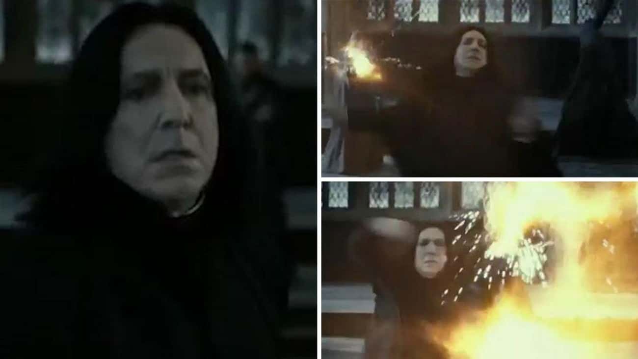 Snape Helps McGonagall In 'Deathly Hallows - Part 2'