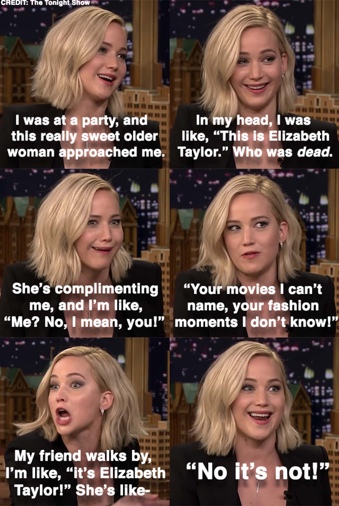 When Jennifer Thought She Met Elizabeth Taylor At A Party