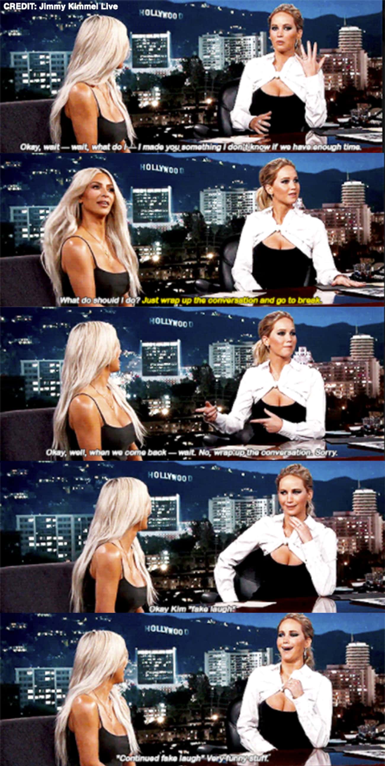 When Jennifer Guest Hosted For Jimmy Kimmel And Interviewed Kim Kardashian