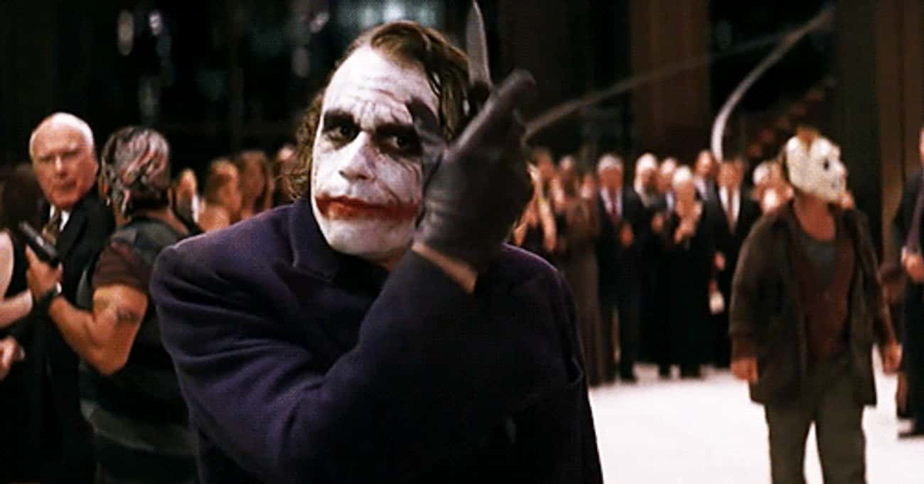 Ledger Licks His Prosthetic Lips To Keep Them On In 'The Dark Knight'