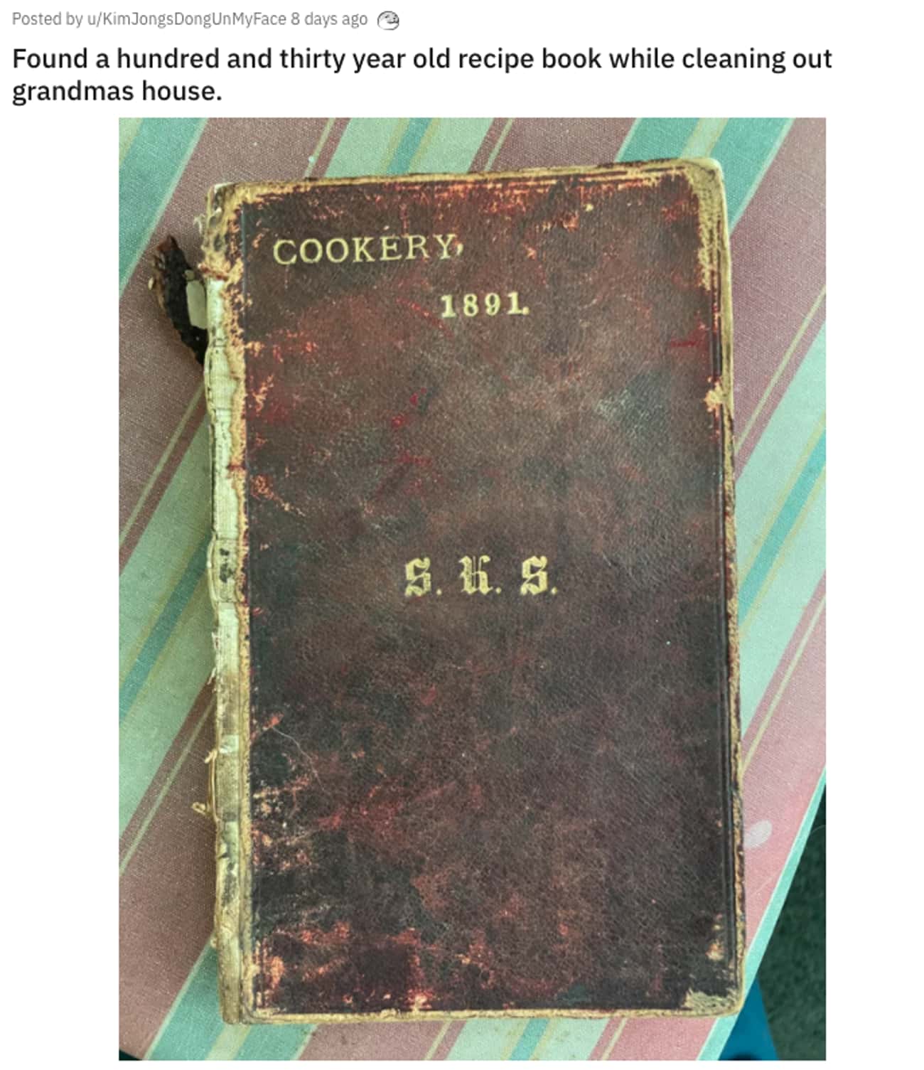 130-Year-Old Recipe Book