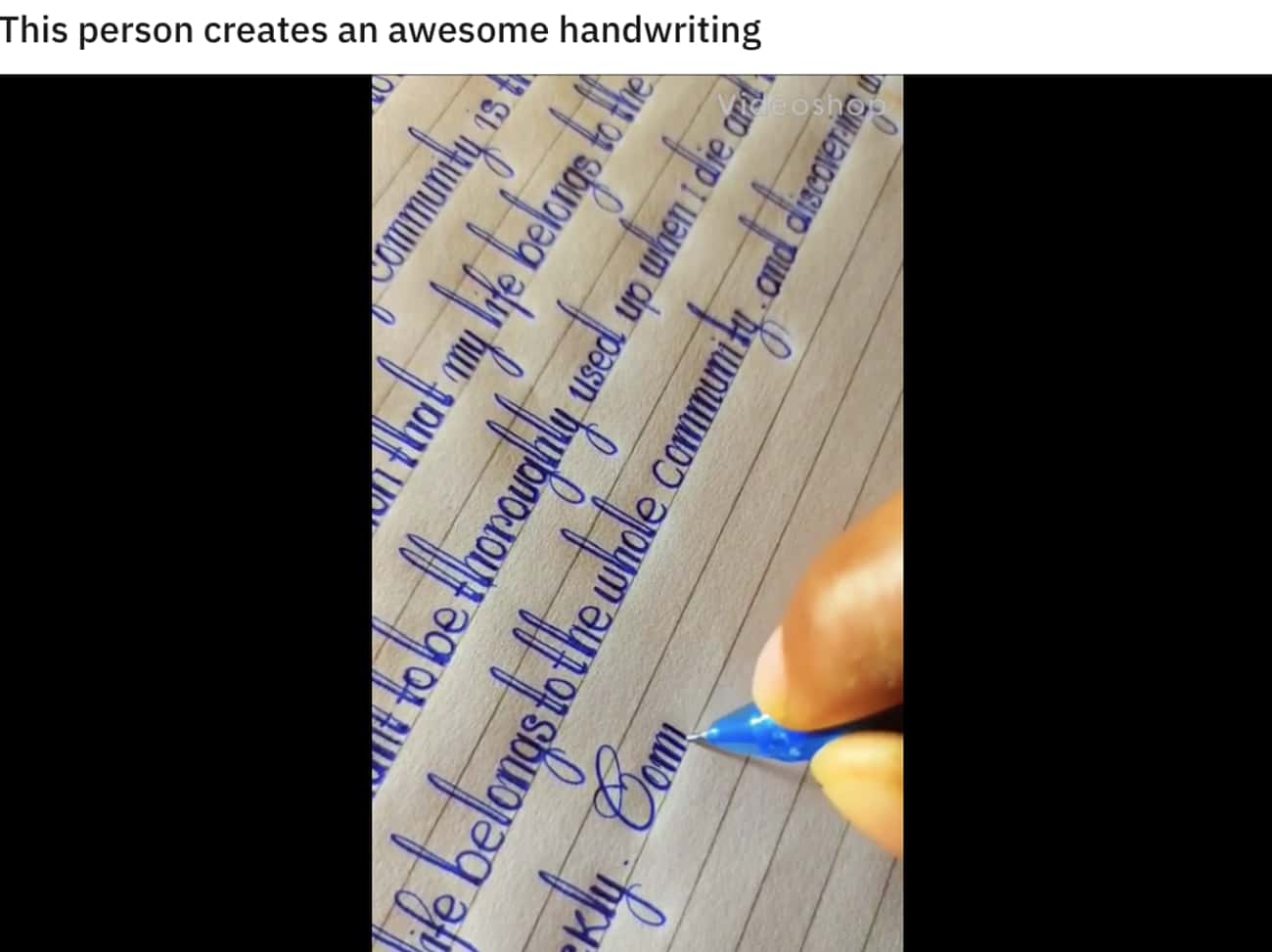 Heavenly Handwriting