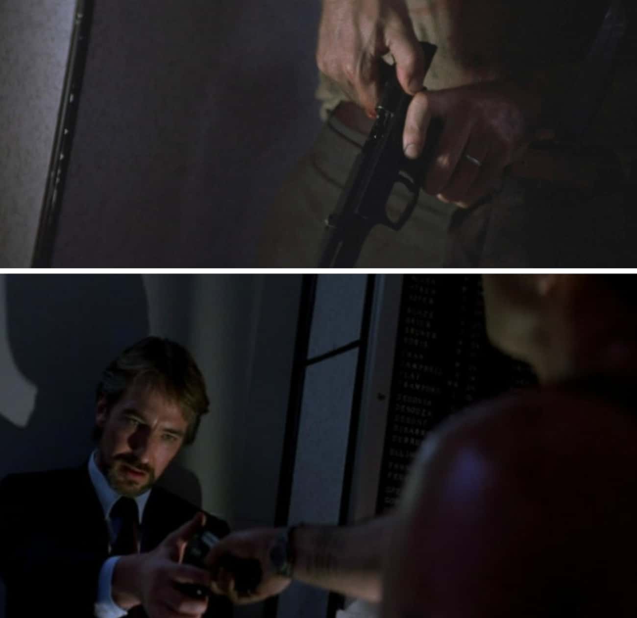 McClane Can Be Seen Holding Down The Slide Release On His Gun Before Handing It To Hans In 'Die Hard'
