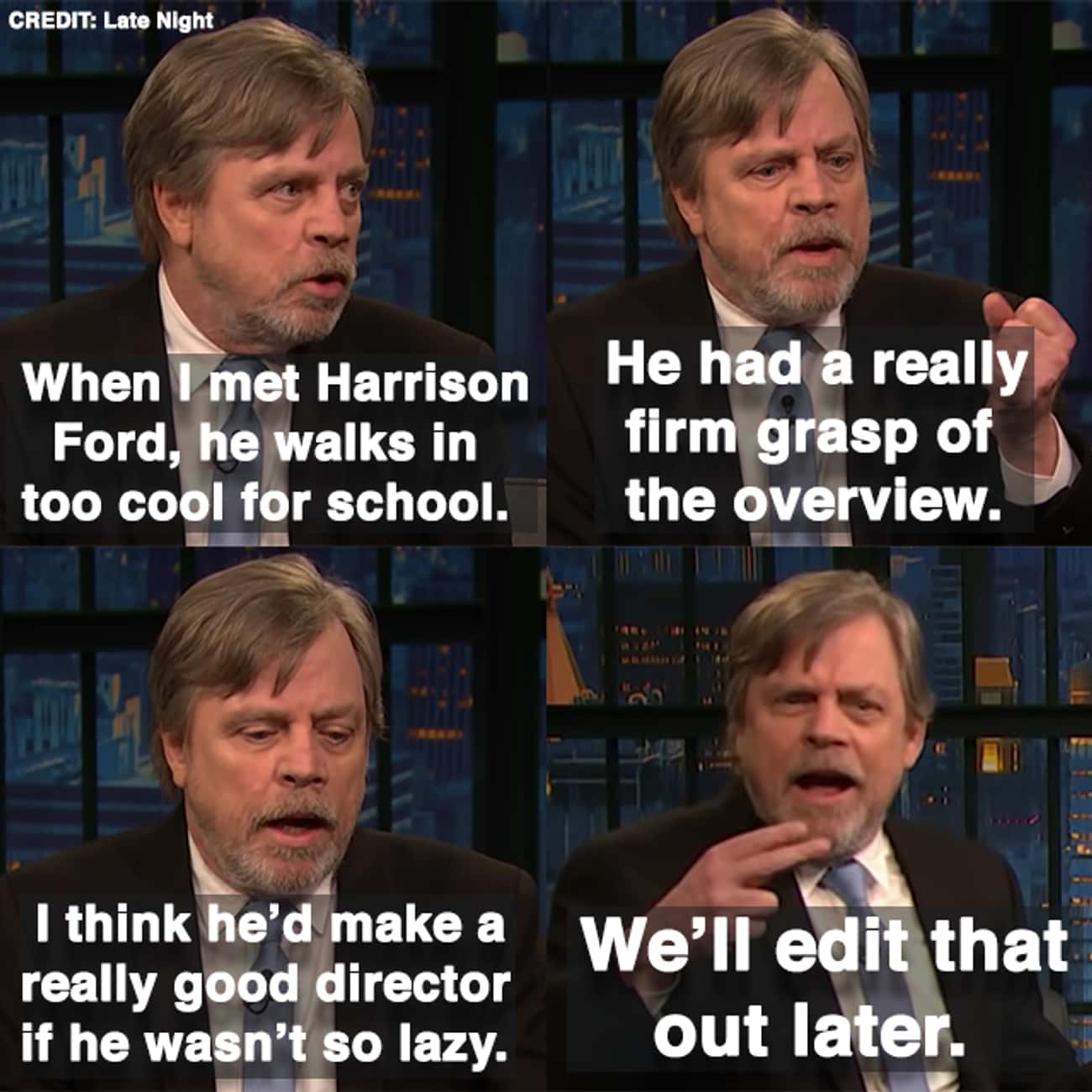 Mark Hamill Thinks Harrison Ford Would Make A Really Good Director On One Condition