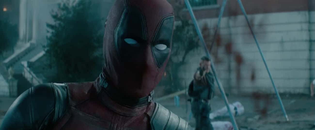 Wade Sees The Blood Splatter On The Camera In 'Deadpool 2'