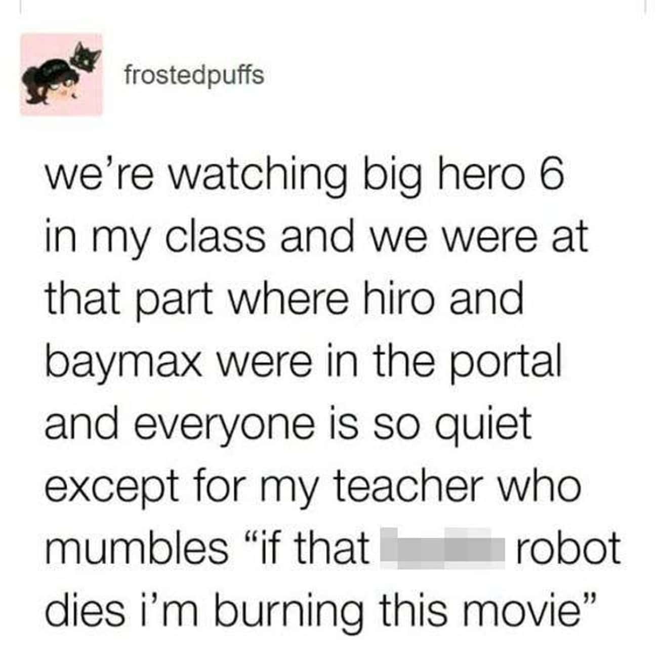 Watching ‘Big Hero 6’ In Class