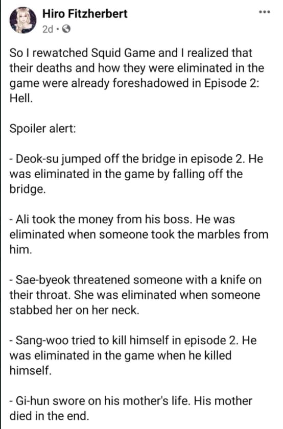 Foreshadowing The Characters' Ends